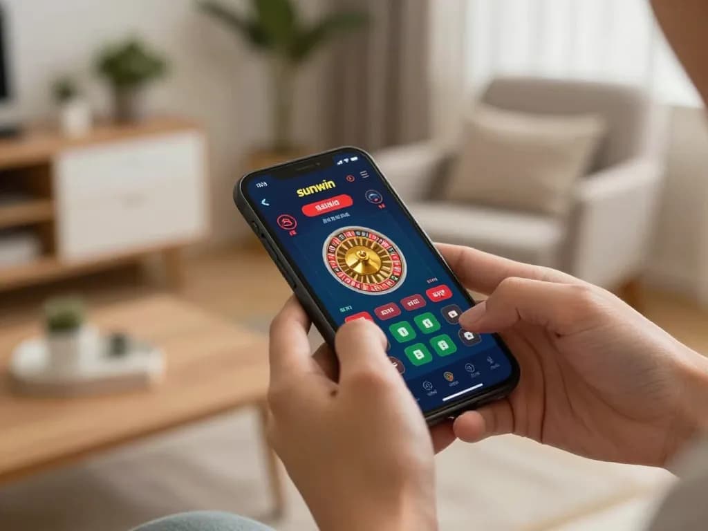Experience thrilling gameplay with sunwin mobile casino app showcasing live roulette betting.