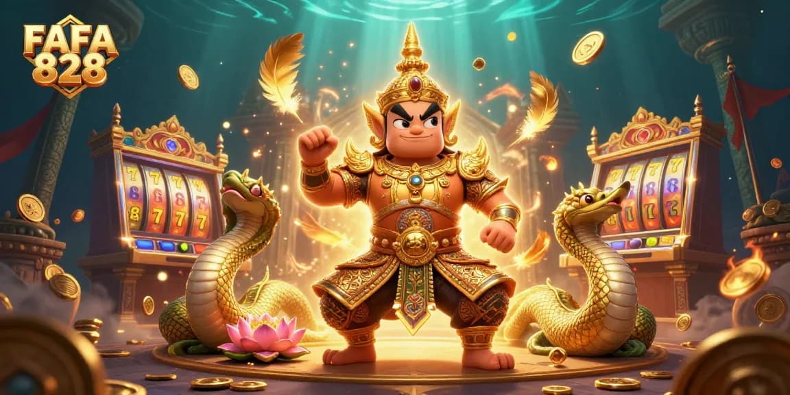 Experience thrilling gameplay with FAFA 828 as guardian characters and slot machines ignite excitement.