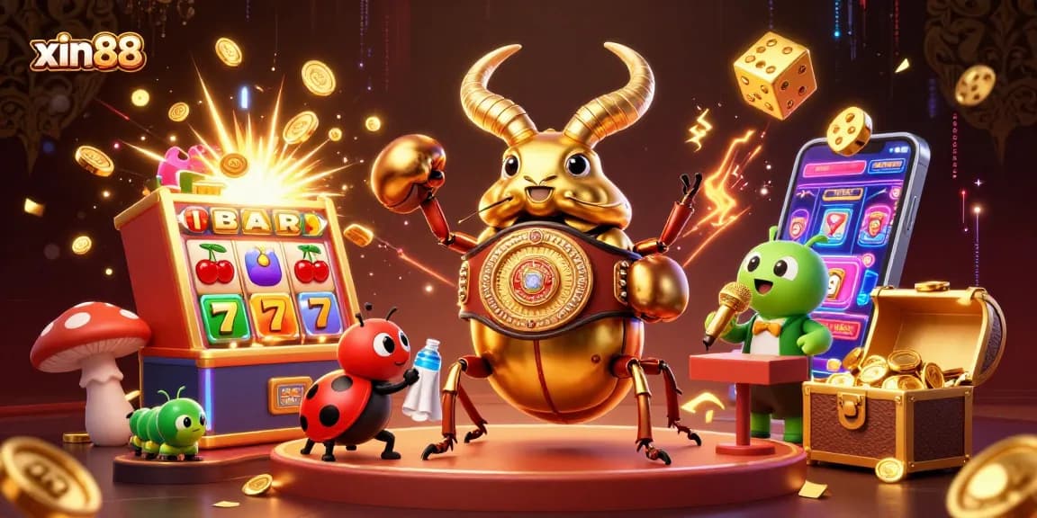 Engage with the Xin88 community in extraordinary gaming experiences with vibrant illustrations of a dynamic casino.