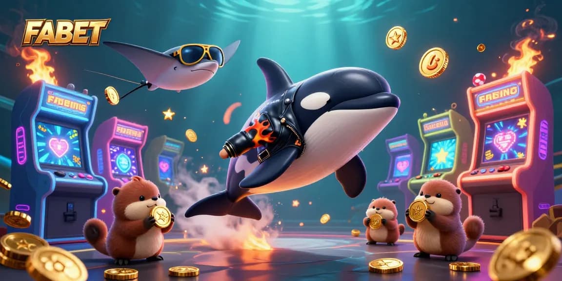 FABET enhances your gaming experience with thrilling 3D cartoon scenes and vibrant casino elements.