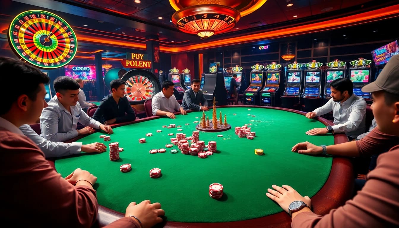 Engage with thrilling gaming experiences on https://f168.sarl/ with vibrant poker tables and spinning roulette wheels.