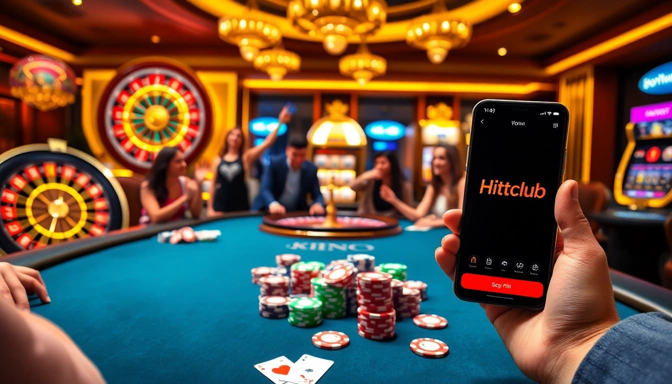 Experience the thrill of winning at hitclub com with an exciting poker game scene.