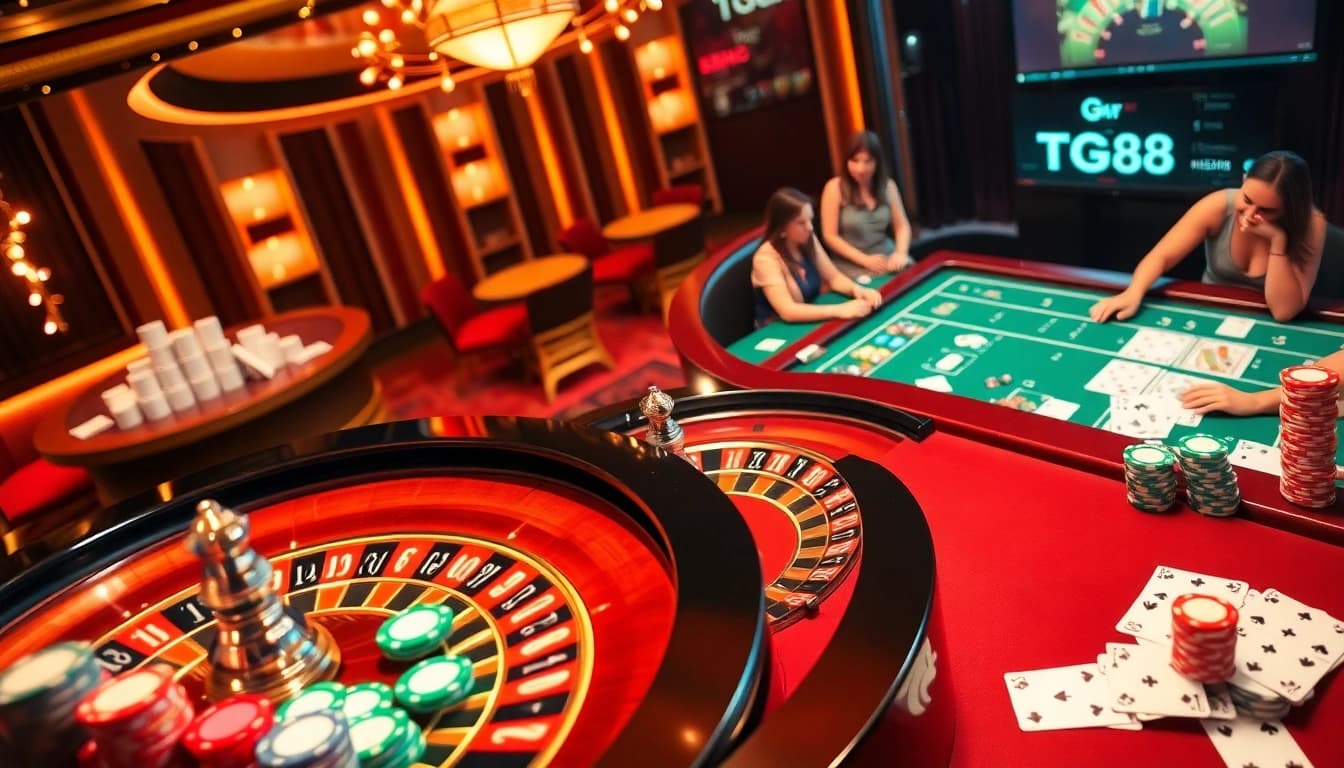 Win big at TG88 casino with exciting live dealer experiences and thrilling gambling action.