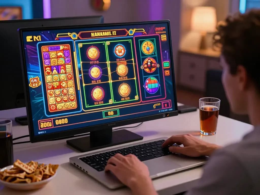 Player enjoys thrilling slot games on XXGG online casino platform featuring colorful graphics and engaging gameplay.