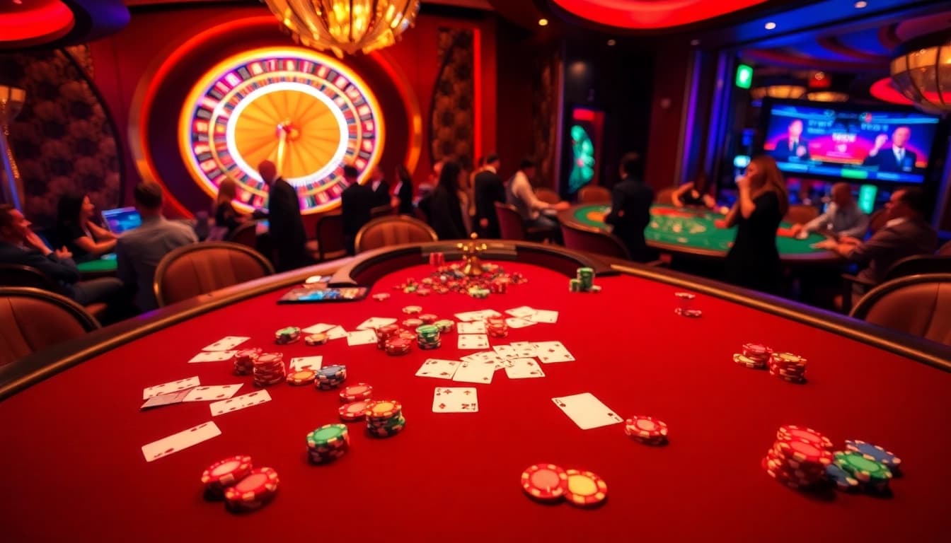 Experience thrilling gameplay at TR88's luxurious casino with high-stakes poker and roulette.