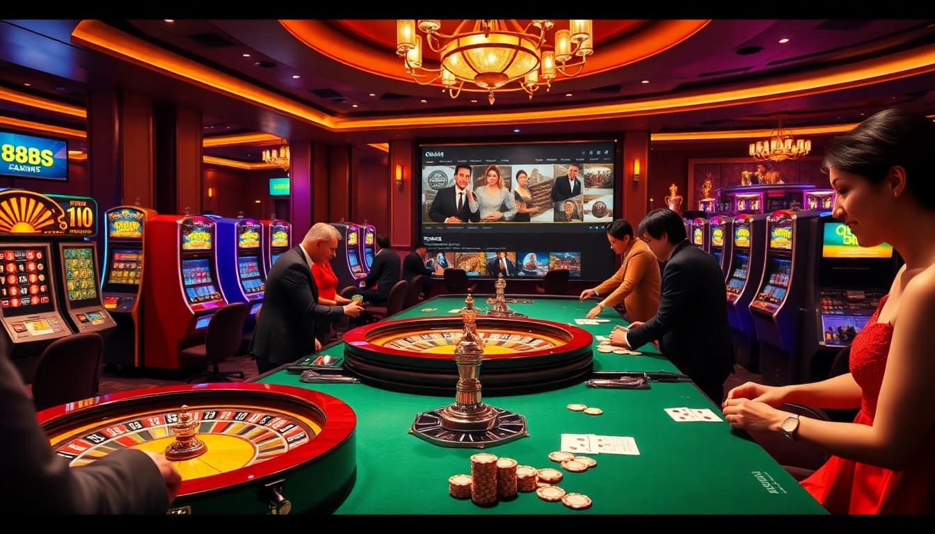 Experience thrilling gameplay with the vibrant casino atmosphere at http://888bs.in.net/ featuring roulette and slot machines.