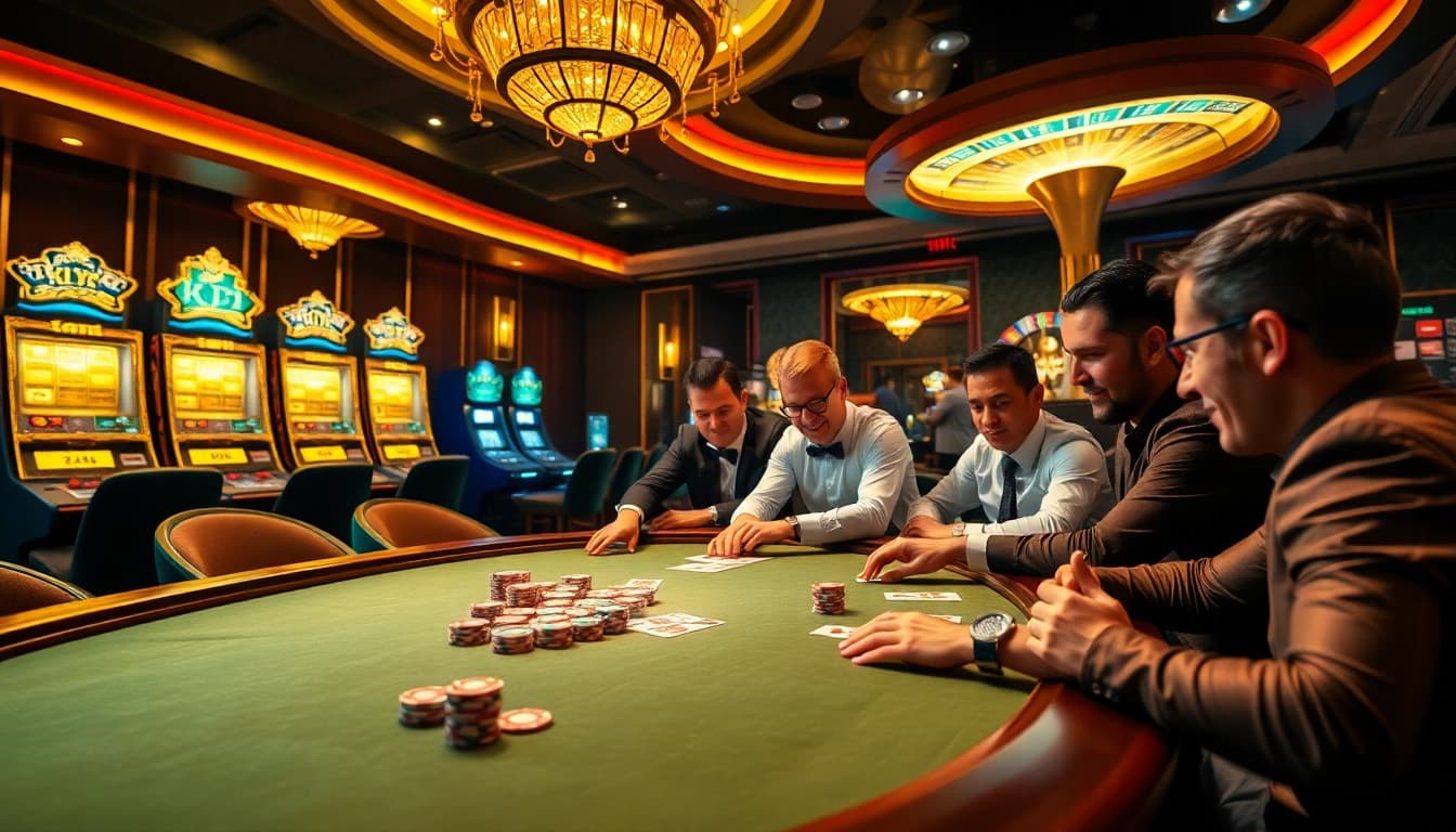 Experience the excitement of kbbet with vibrant poker gameplay and dynamic casino elements.