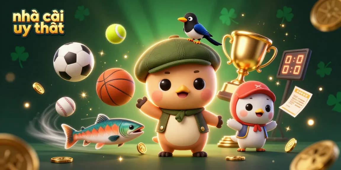 Experience vibrant casino fun with nhà cái uy tín through dynamic sports and whimsical creatures.