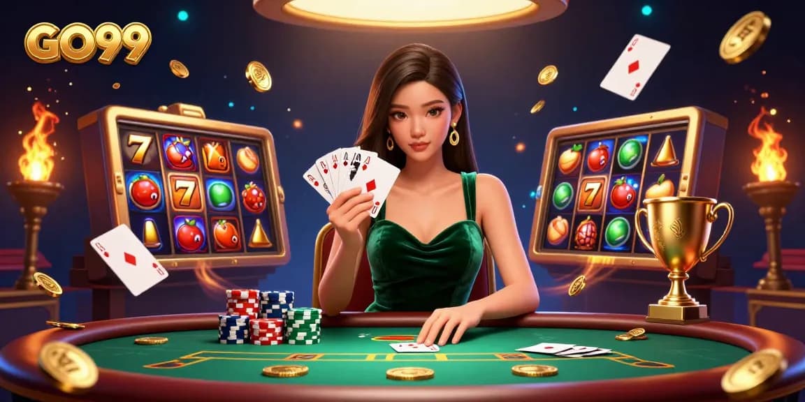 Experience thrilling gameplay at GO99 with our vibrant slot game scene showcasing exciting jackpots.