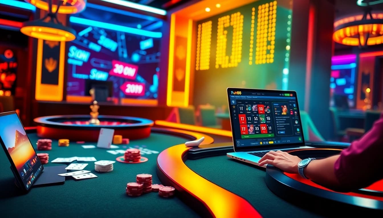Experience the thrill of online gambling with Fun88's engaging casino games.