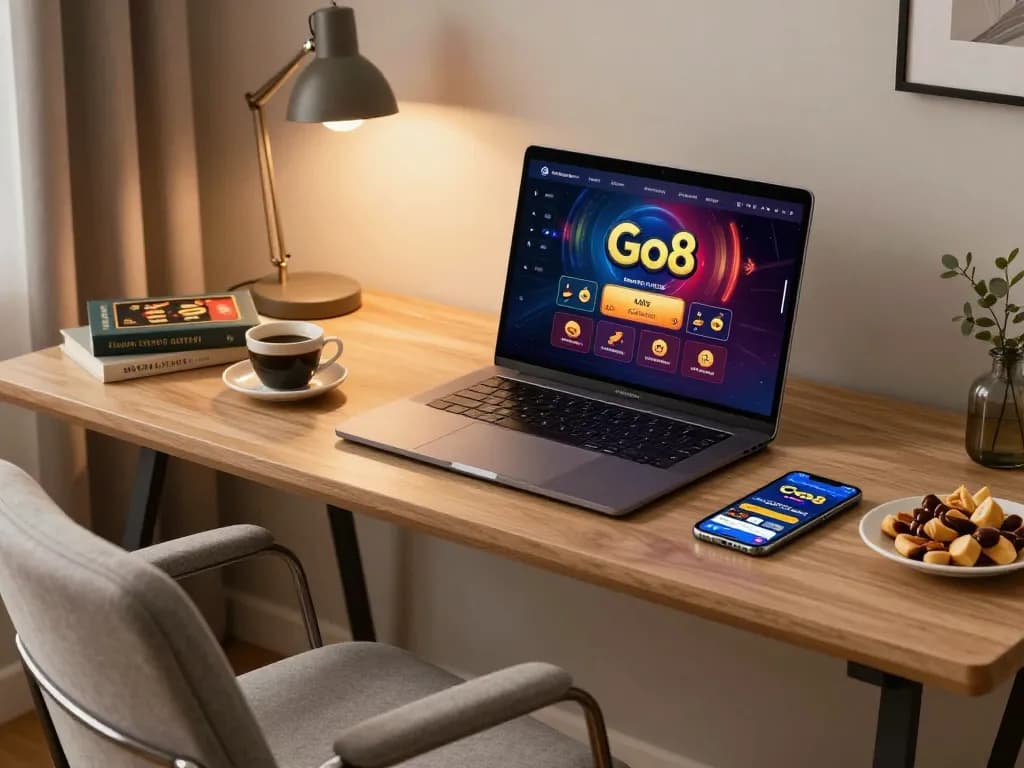Players enjoying interactive gaming on Go8 platform with a cozy setup.