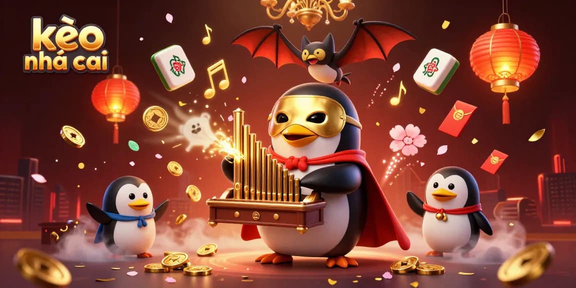 Engage with kèo nhà cái in a vibrant 3D illustration, showcasing exciting gambling elements in action.
