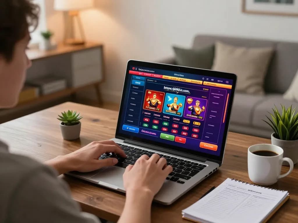 Player engaging with casino games on https://gnk88.com/, showcasing a dynamic online gaming environment.