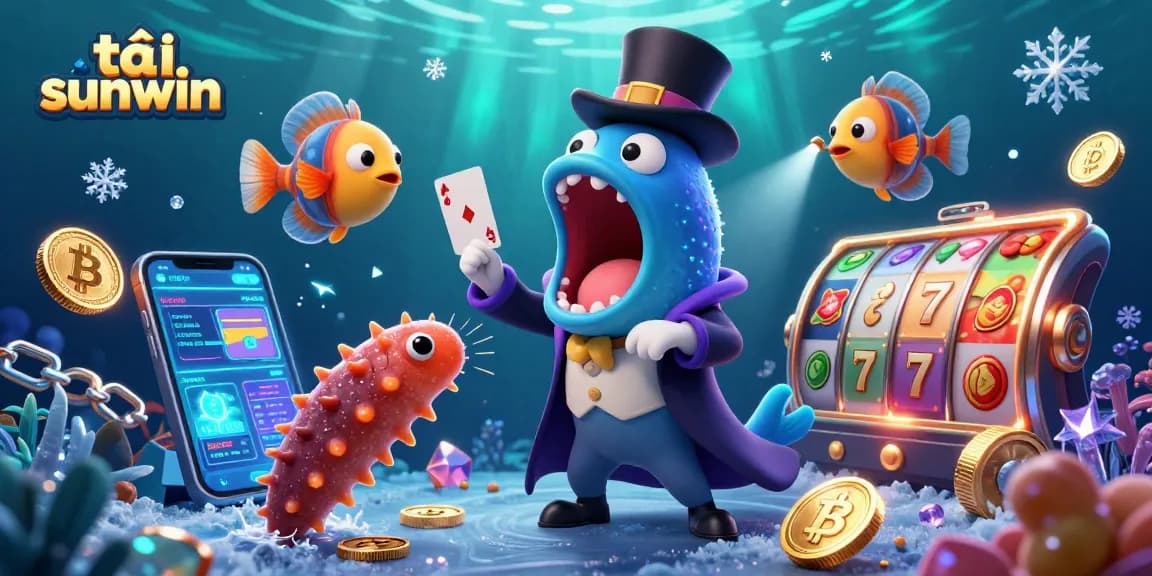 Experience casino magic with tải sunwin's underwater show featuring a performing gulper eel.