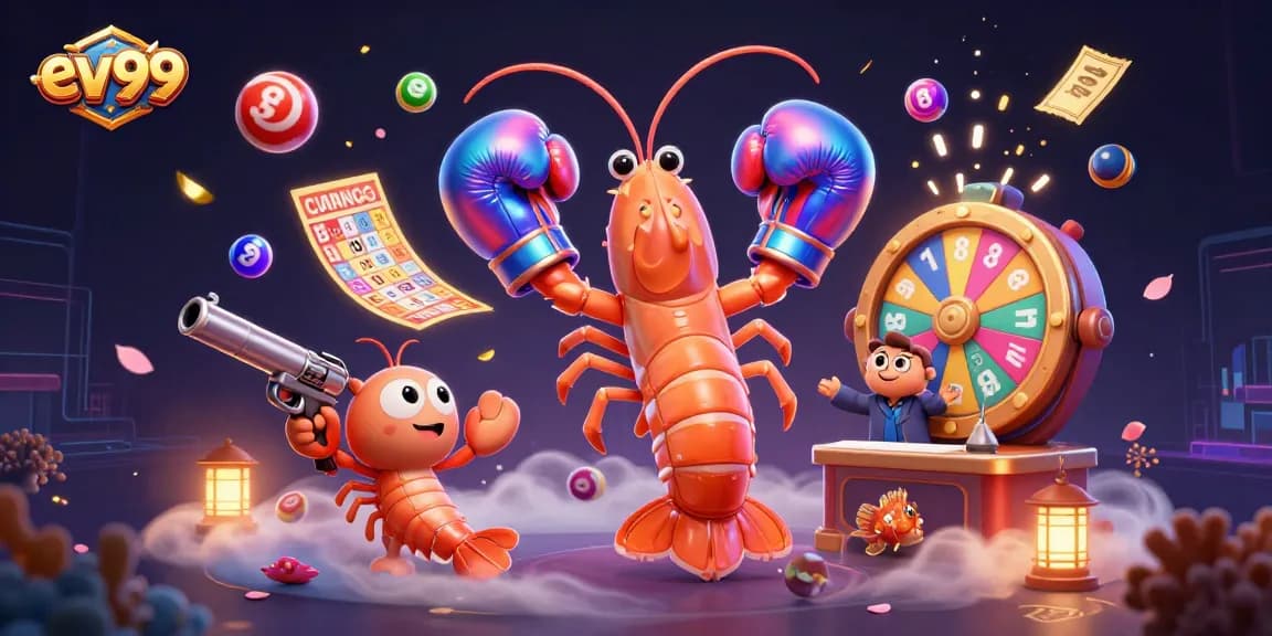 Experience exciting gameplay with ev99 featuring vibrant lottery elements and energetic characters.