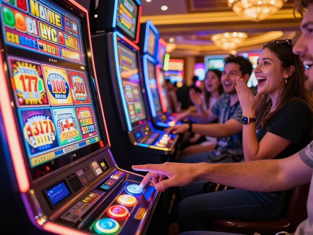 Players enjoy vibrant slot machines at go8 casino, capturing excitement with every spin.