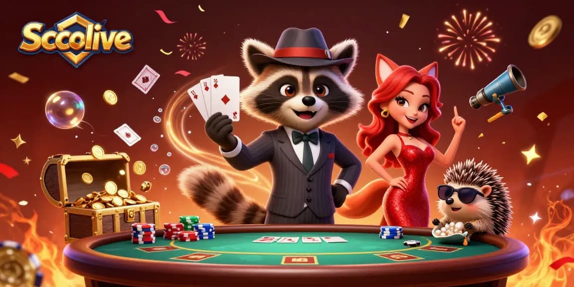 Socolive offers exhilarating poker action with suave characters and vibrant casino elements.