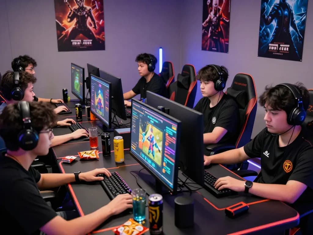 Players enjoying an engaging sunwin betting game in a vibrant gaming setup with modern aesthetics.