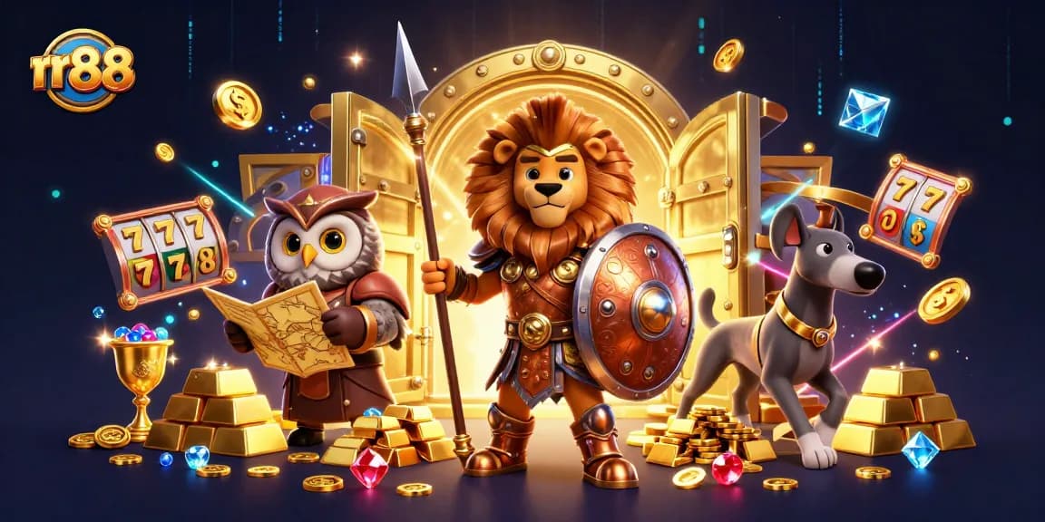 Join rr88 and experience the thrill of winning with dynamic 3D characters in an exciting casino atmosphere.