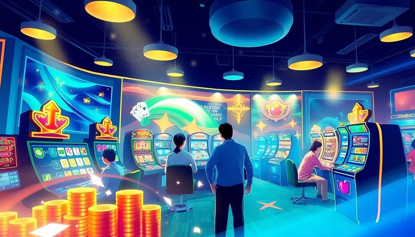 Players enjoy an exciting gaming experience at Rikvip apk, featuring vibrant games and secure transactions.