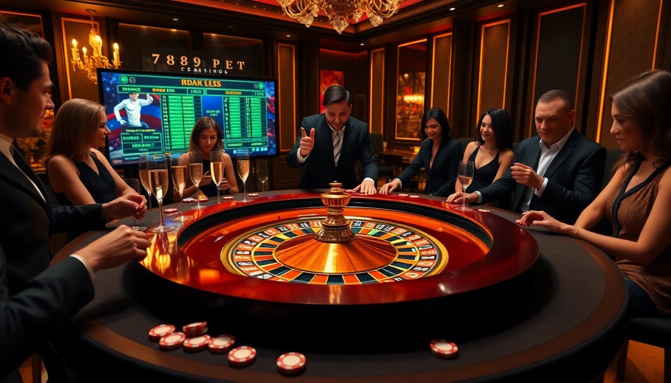 Experience intense gameplay at the roulette table with 789pet, where excitement meets luxury.
