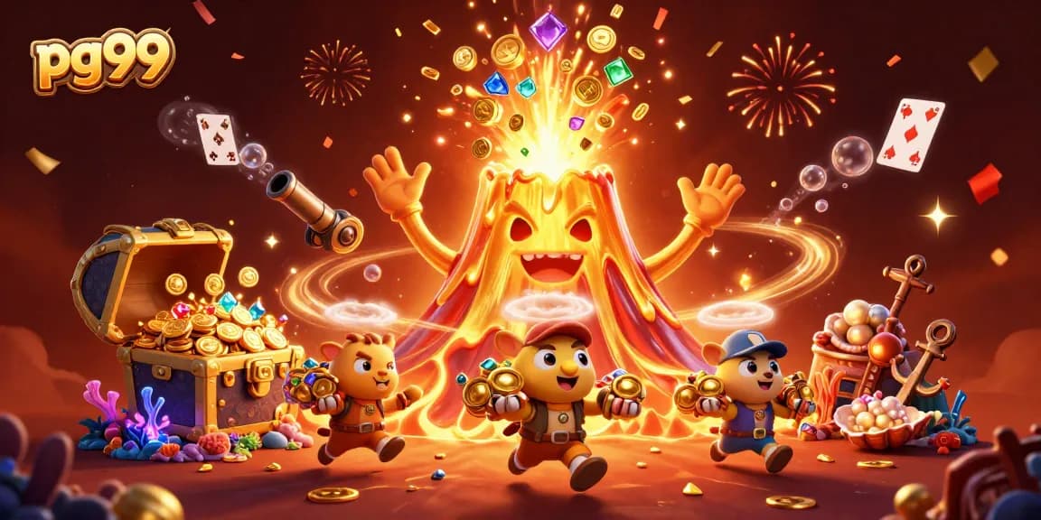Experience the thrill of gaming with pg99: a vibrant scene filled with treasure and excitement.