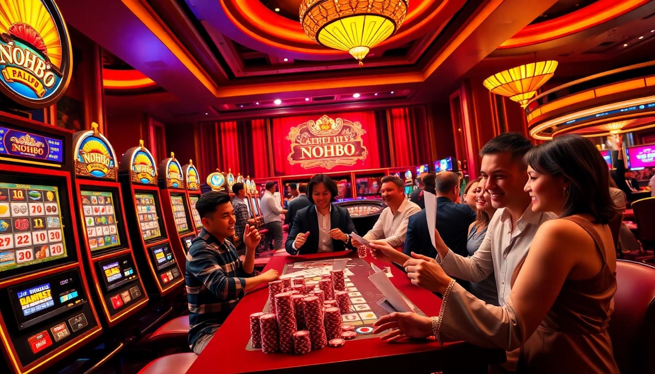 Experience the thrill at NOHU90 casino with vibrant slots and engaging poker action.