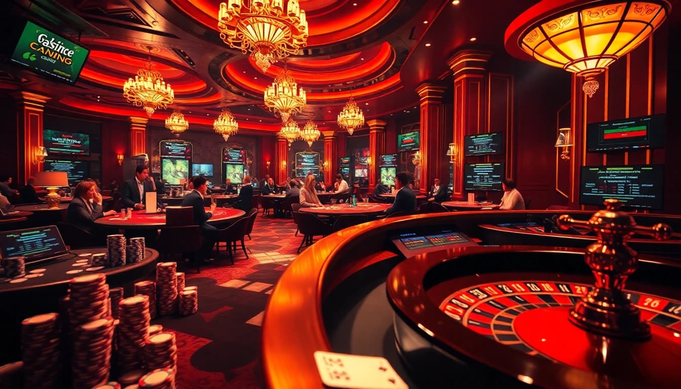 Poker players engaging in thrilling games within a luxurious casino inspired by the hidden wiki tor.