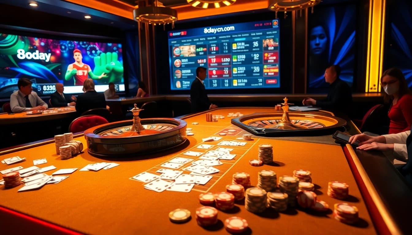 Experience the excitement of 8day.cn.com with vibrant casino scenes full of action.