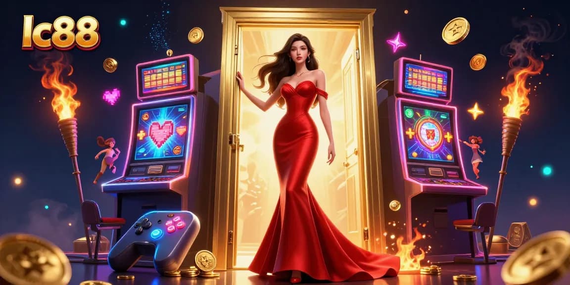 Experience the thrill of lc88 with stunning slot machines and a glamorous atmosphere in this vibrant casino scene.
