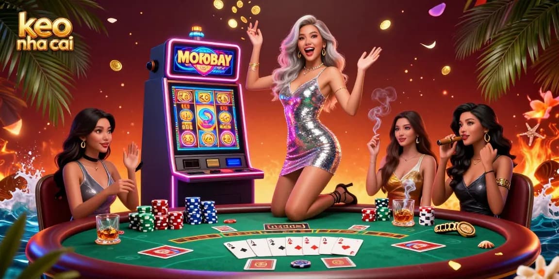 Experience thrilling keo nha cai gameplay with an exciting jackpot celebration in this vibrant casino scene.