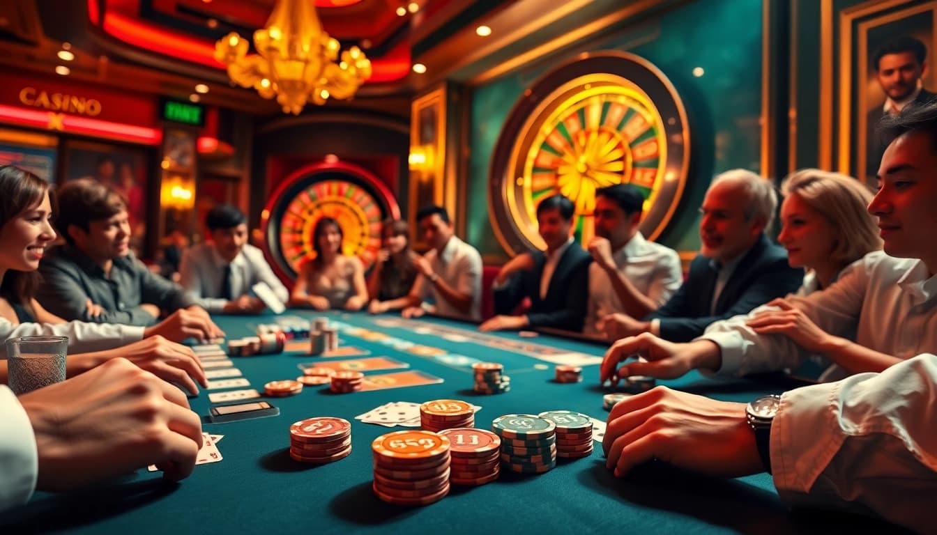 Join the excitement of Đăng Ký Nhà Cái 68VIP at a luxurious casino table.