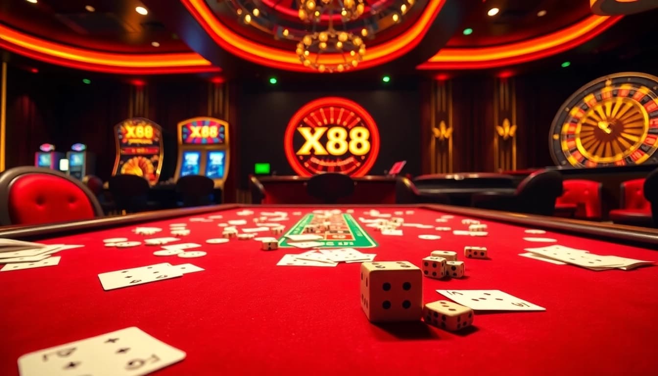Experience thrilling moments at XX88 casino with vibrant tables and exciting gameplay.