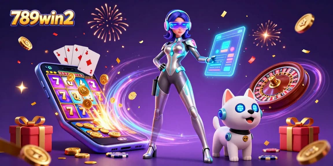 Experience the excitement of gaming with 789win2 in a stunning digital casino scene.