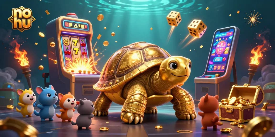 Engage in exciting no hu adventures with a vivid illustration of jackpot-winning moments and thrilling casino games.