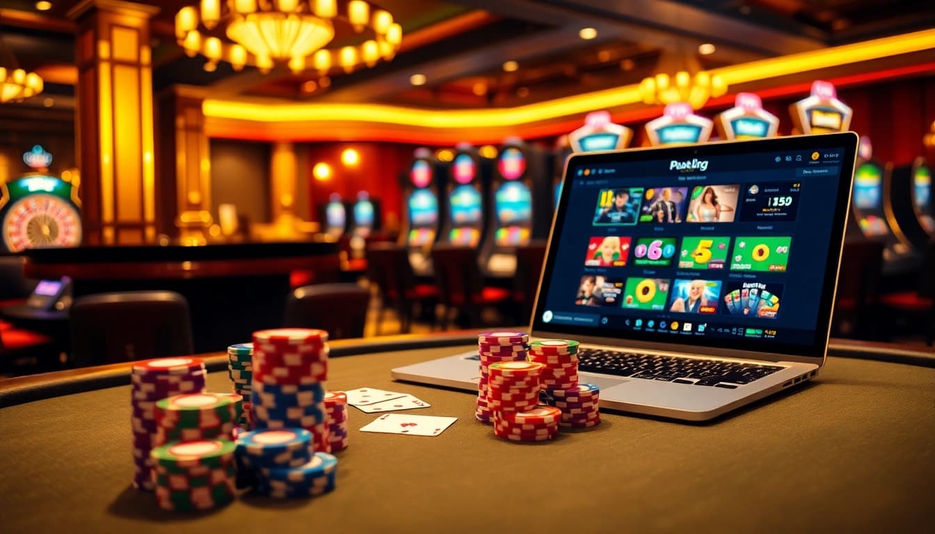 88XX features an exciting scene with poker chips and a roulette wheel in a vibrant casino atmosphere.