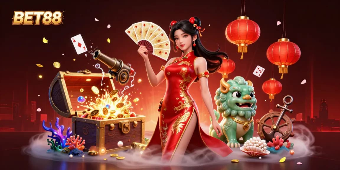 Engage in thrilling gaming experiences at BET88 with captivating elements, vibrant visuals, and rich rewards.