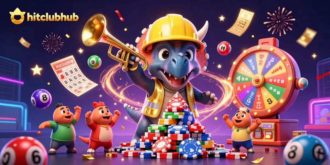 Hitclubhub brings excitement with colorful lottery elements, ensuring an entertaining gaming experience.