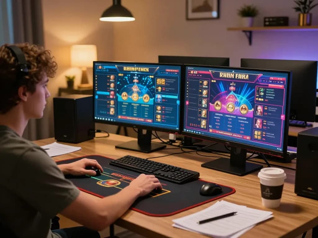 Player engaged in a live dealer game at 58win, showcasing vibrant gaming interface