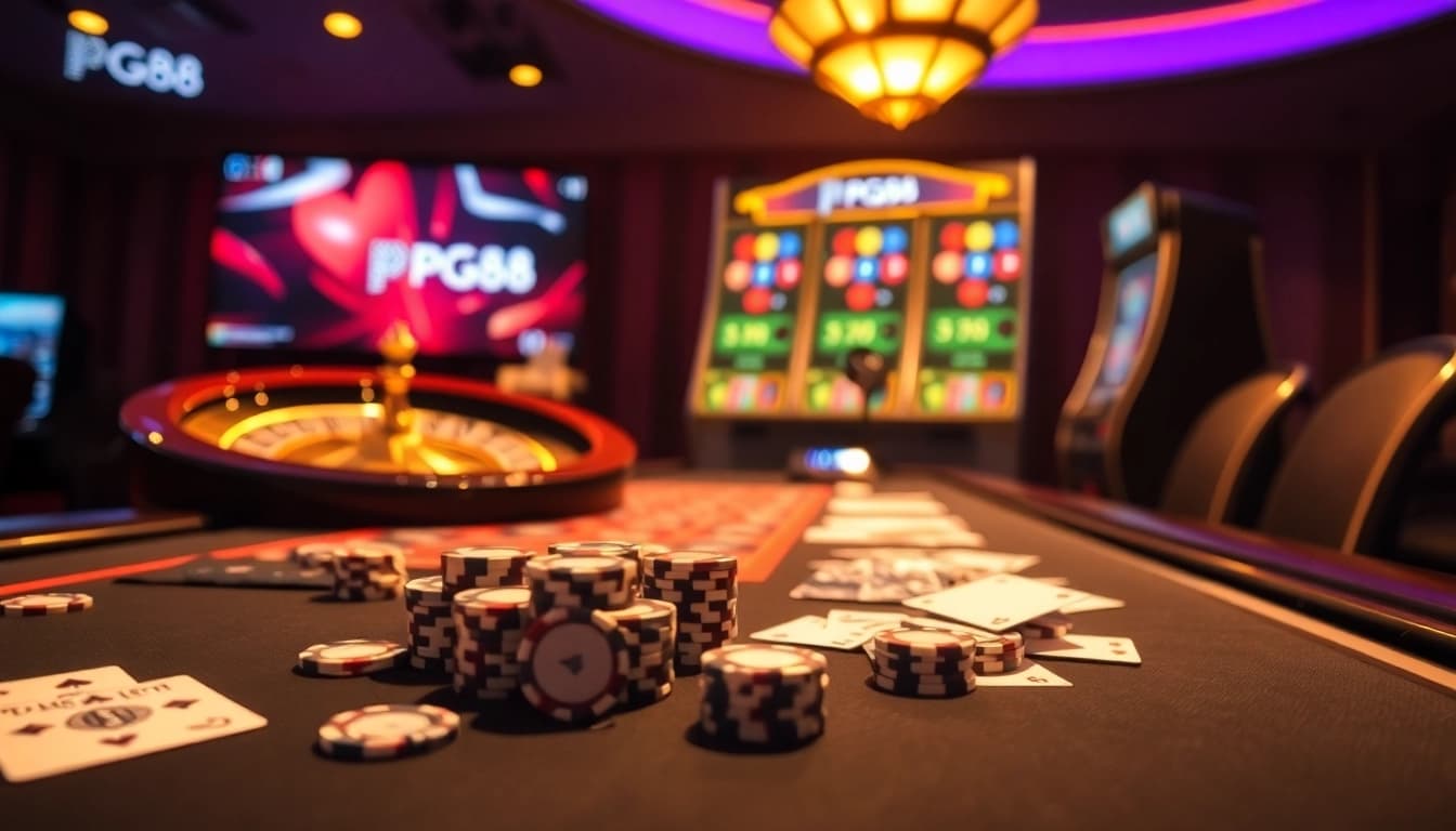 Experience the thrill of pg88 with vibrant casino gaming elements.