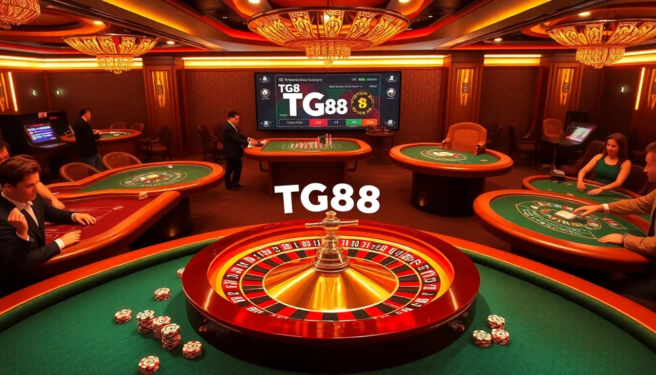 Players enjoy an exciting game experience at TG88's premium casino tables.