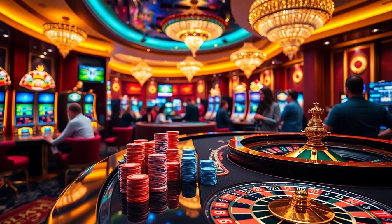 Engaging players at a luxury casino table during an exciting game of chance at luckywin cc.