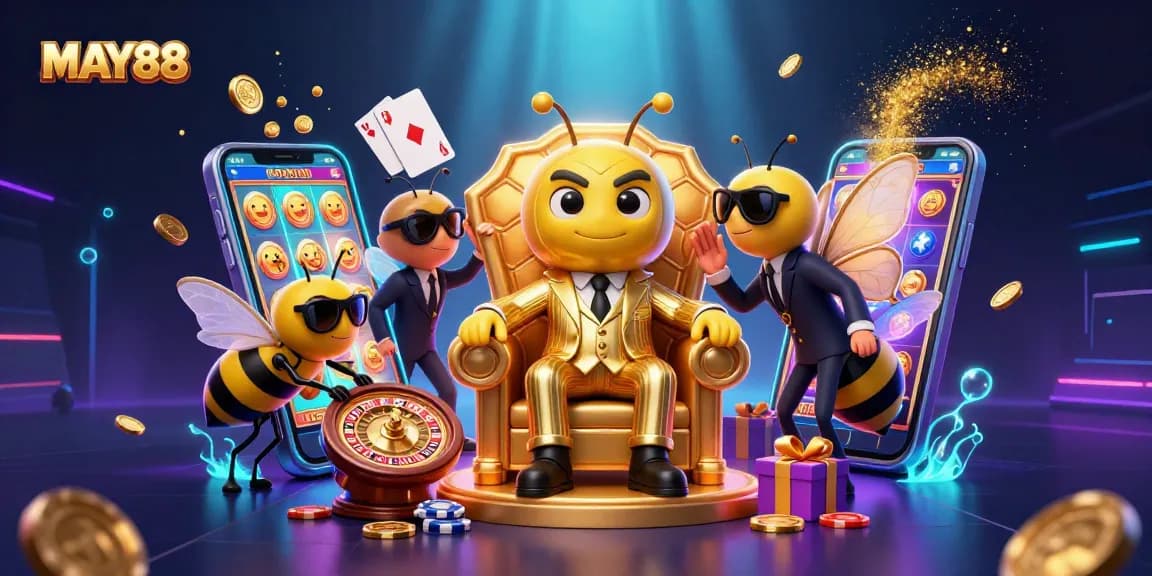 MAY88 offers thrilling casino fun with colorful slot games and vibrant winning elements.