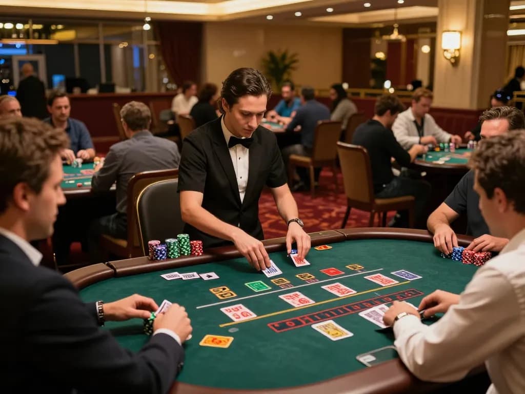 Players experiencing the thrill of blackjack action at sc88 casino tables under luxurious lighting.