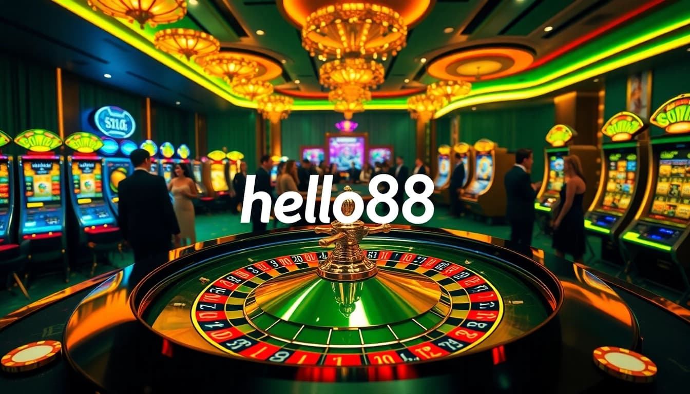 Experience the thrill at hello88 casino with vibrant slot games and roulette excitement.