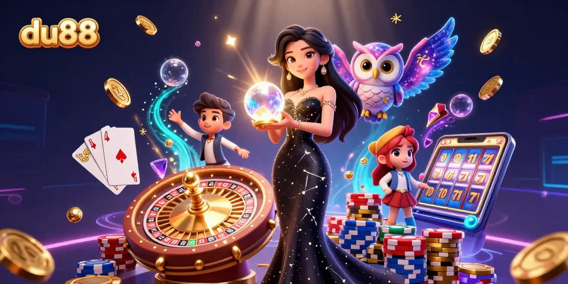 Experience the excitement of du88 with lavish casino scenes and dynamic gaming elements.