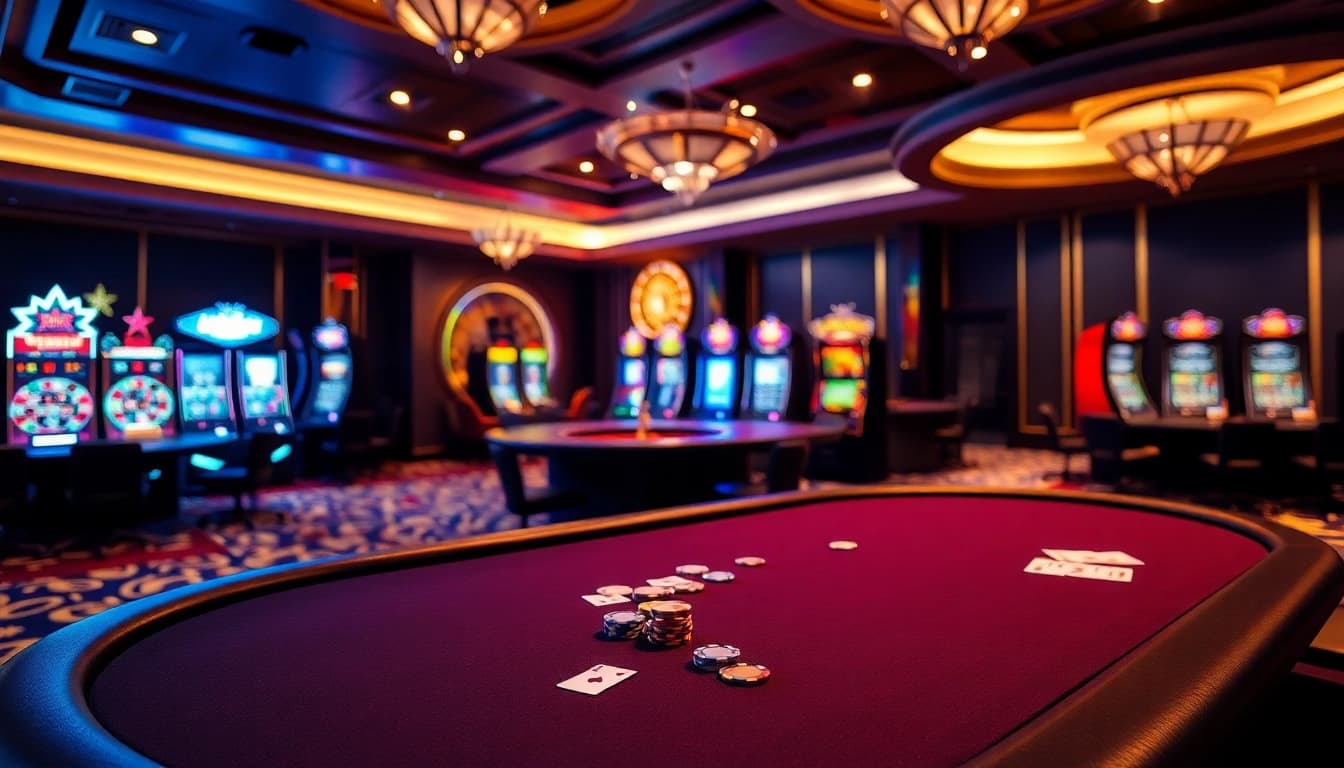 Engaged players enjoying diverse games at XX88 casino with vibrant roulette and poker setups.