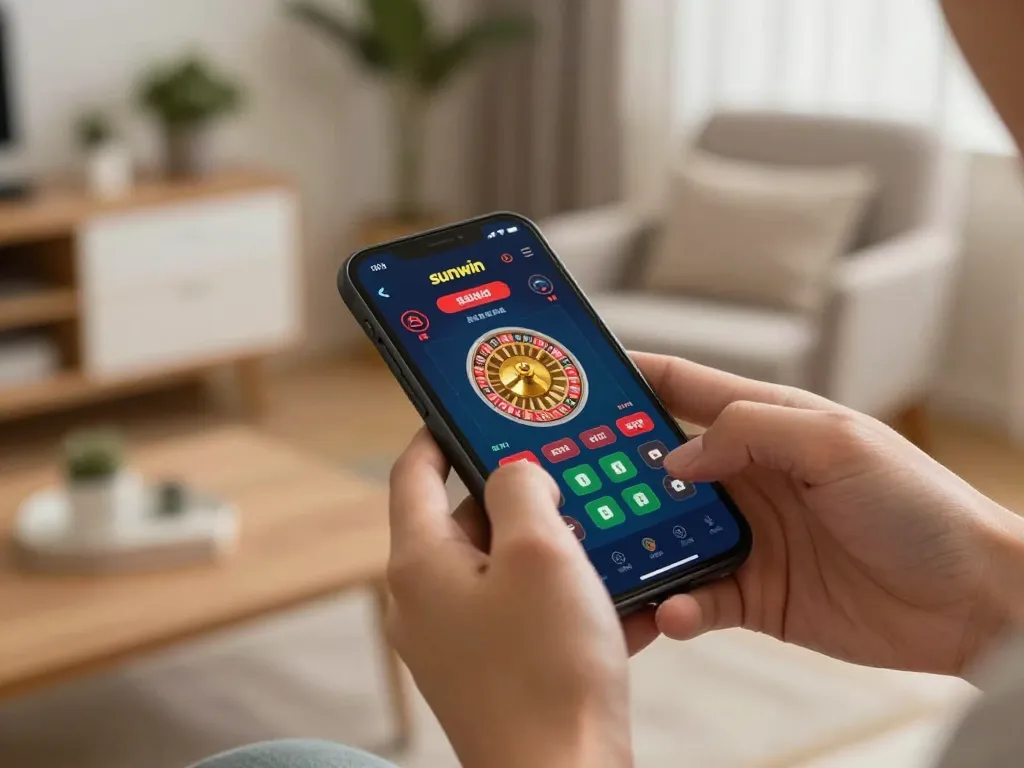Experience thrilling gameplay with sunwin mobile casino app showcasing live roulette betting.