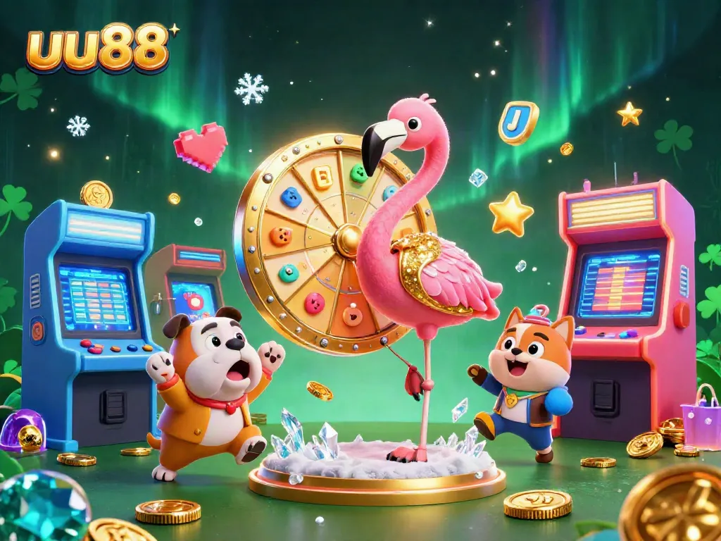 Experience thrilling slots and games at uu88 with vibrant characters and casino excitement.