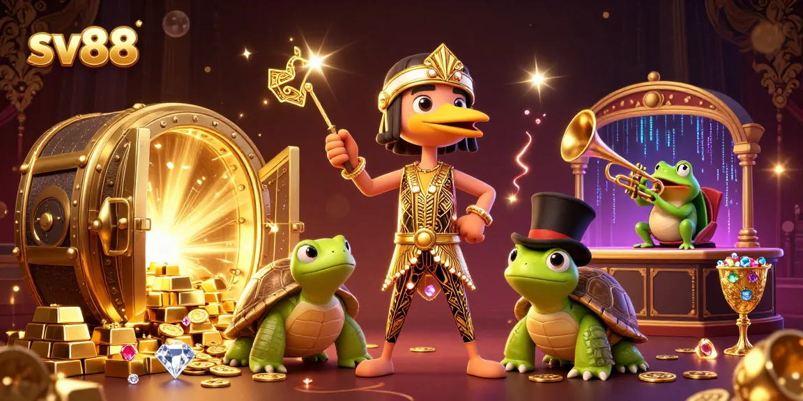 Experience the thrilling excitement of sv88 with vibrant casino adventures and iconic characters.
